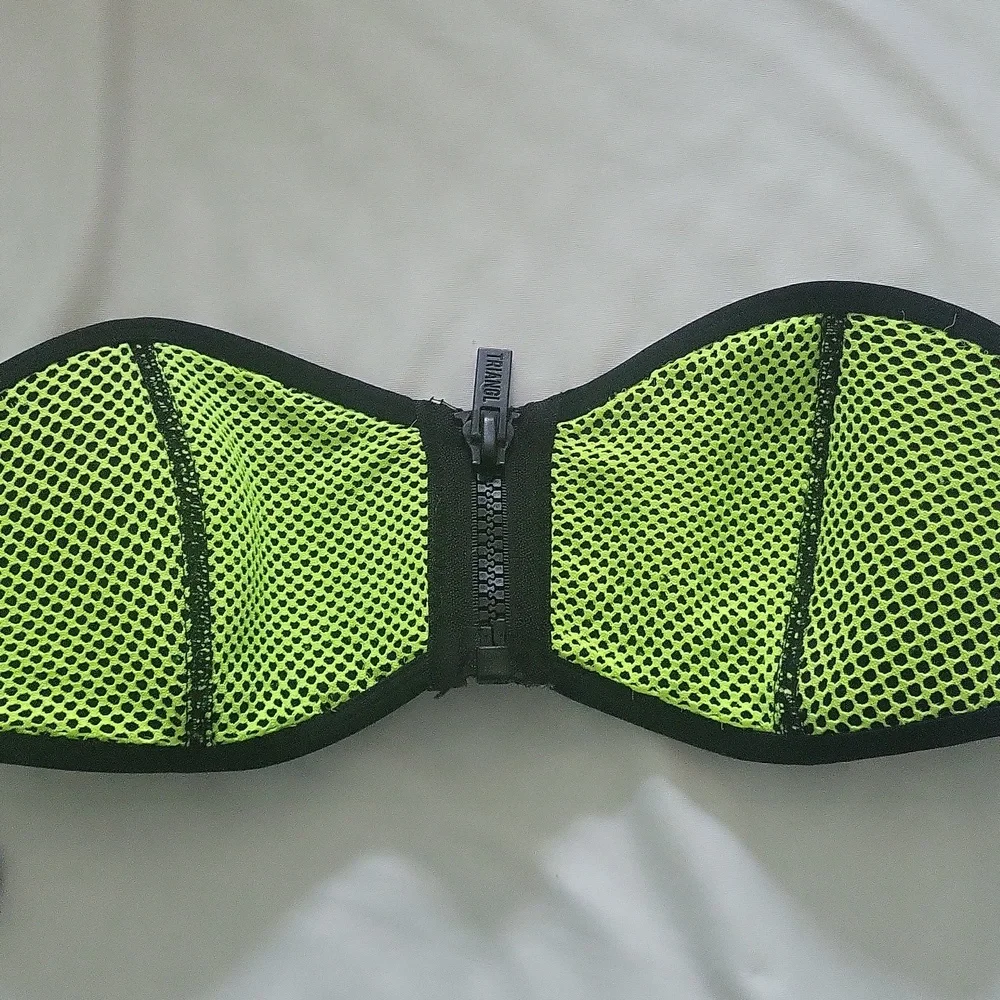 Triangl Swimwear Black/Neon Green Bikini Set